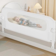 NUTIKAS Baby Bed Rail Guard for Toddlers - 59" Toddler Bed Side Rails