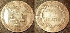 Jeton de présence argent - Corporation des marchands merciers 1898 !