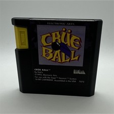 Electronic Arts Crüe Ball Pinball Sega Genesis 1992 Video Game Cartridge