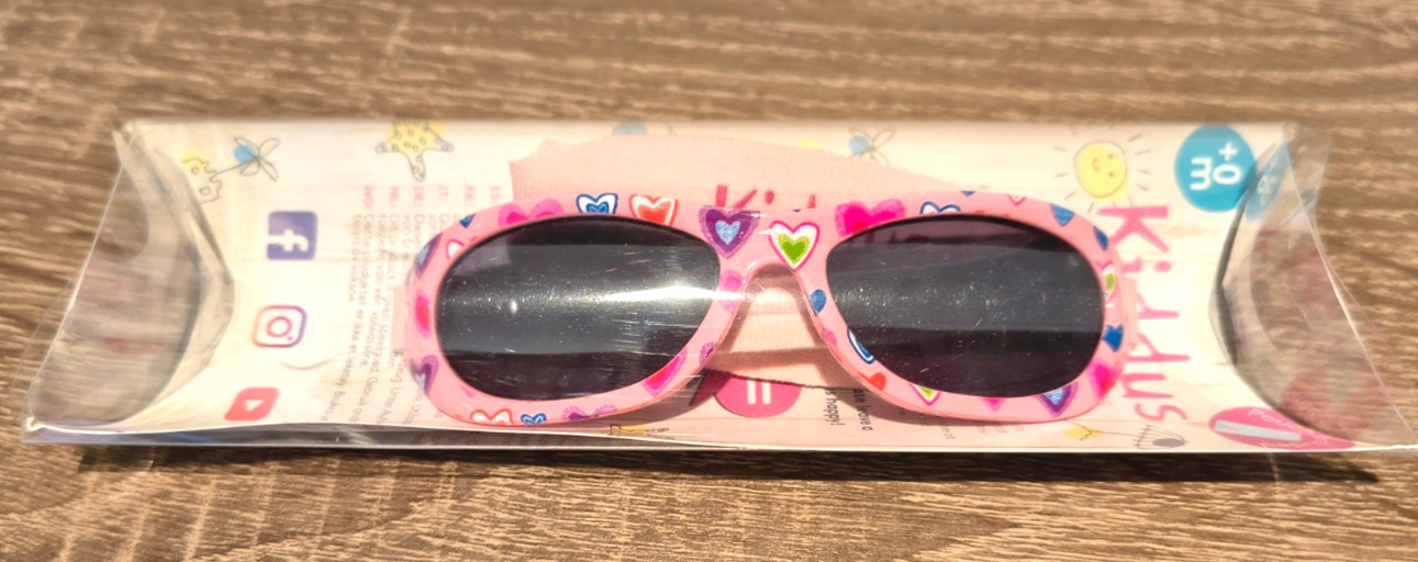 Kiddus Baby Sonnenbrille Kleinkinder ab 6 Monate bis 2 Jahre 100% Sonnenschutz