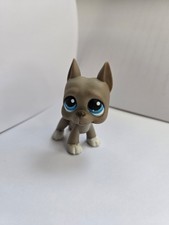 Authentique Littlest Pet Shop # 184 Chien Danois Hasbro Gris Un peu abîmé