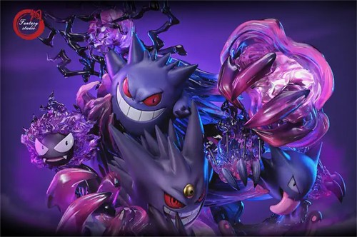 Gengar Family And Shadow Ball Limited Anime Estatua Modelo Pintado Nuevo En Stock - Imagen 15 de 18