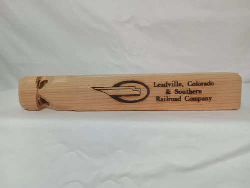 Wooden Train Whistle Leadville Colorado & Southern Railroad-Keepsake-Souvenir-