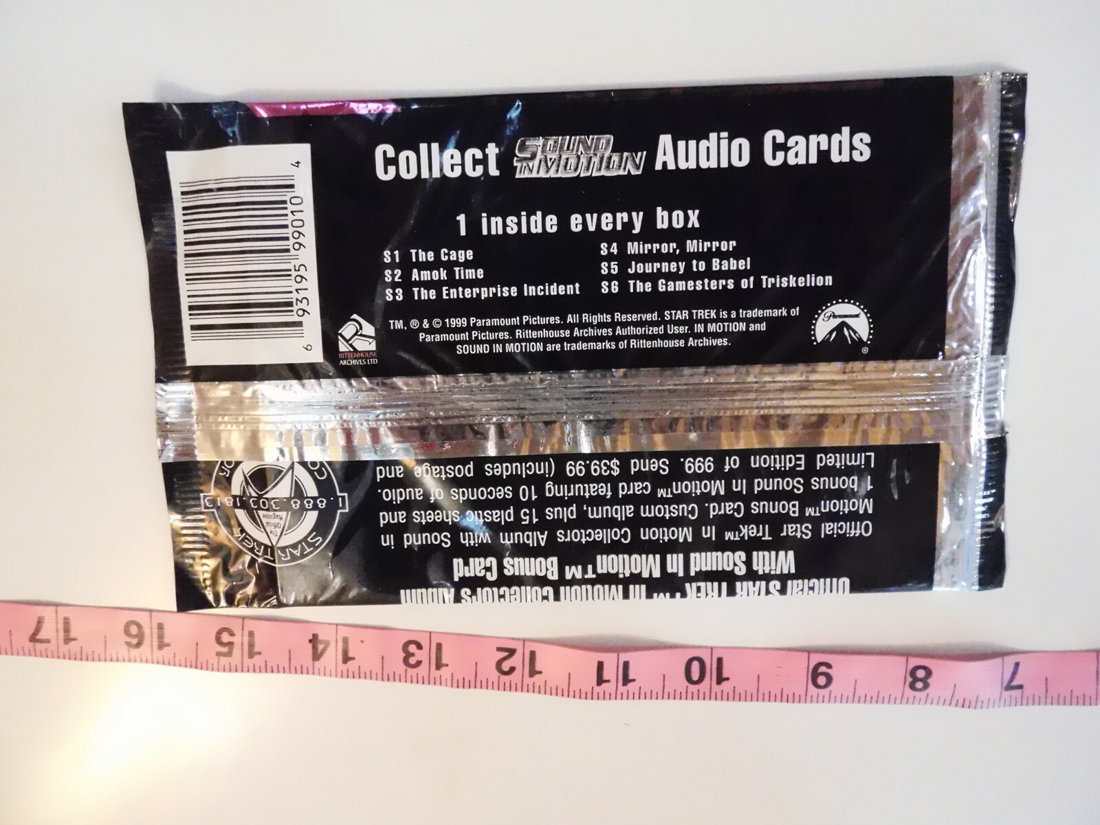 Star Trek Original Series In Motion 3 Lenticular cards Premier edition 1999 NN3 - Picture 3 of 4