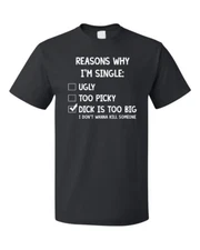 Reasons Why I'M Single Cotton Unisex T-Shirt Tee Top
