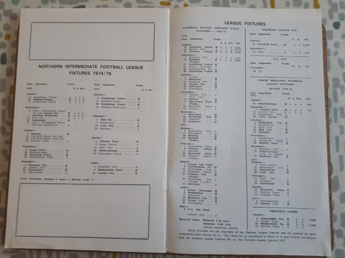 Doncaster Rovers v Scunthorpe United Programme - League Div 4 - 17th Sep 1974 - Picture 5 of 5