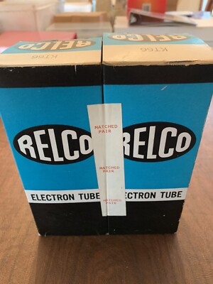 Relco Mullard Genalex KT66 NIB NOS Factory Matched Pair Vacuum Tubes Made In UK