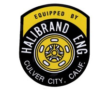 Halibrand Wheels 3.25 Inches Tall Nhra Hot Rod Rat Rod Classic Race Car Decal