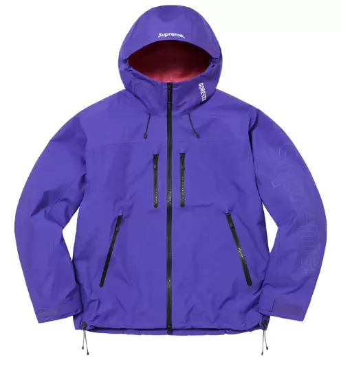 Veste coque en couture ruban adhésif Supreme GORE TEX violette   Taille S  XL