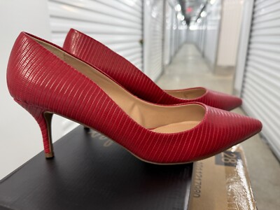 NEW Charles by Charles David Women's Admission Croco Pumps Women's, red, Size 12