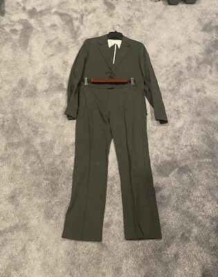 (1) Trendy Gray Weekend Max Mara Pantsuit Women s Size 10