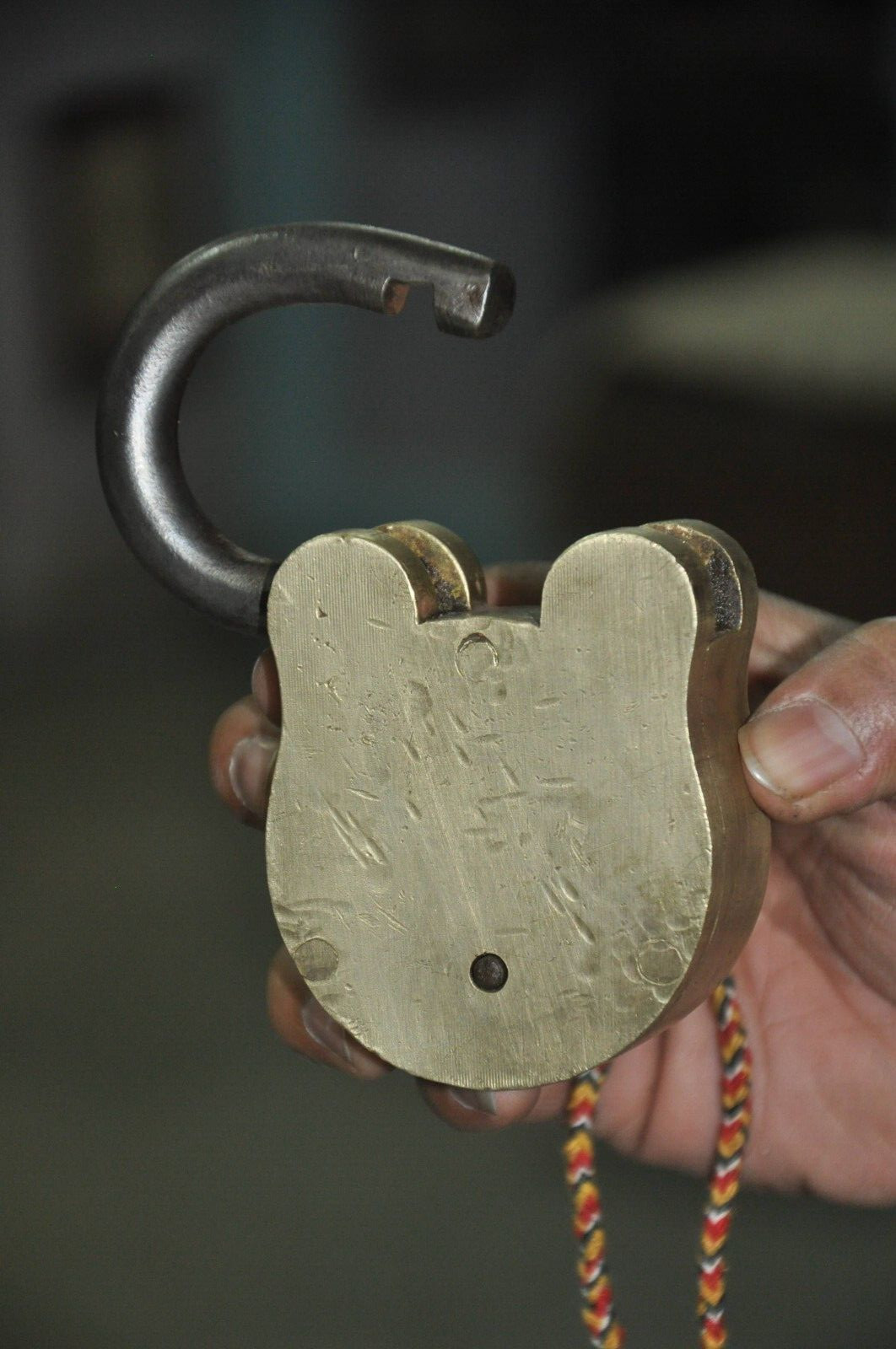 Vintage Brass Heavy 10 Levers Safeguard Solid Fine Padlock, Collectible