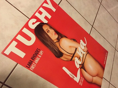 LANA RHOADES seltenes 27x19 2-seitiges TUSHY Poster! AVN - Bild 3 von 4