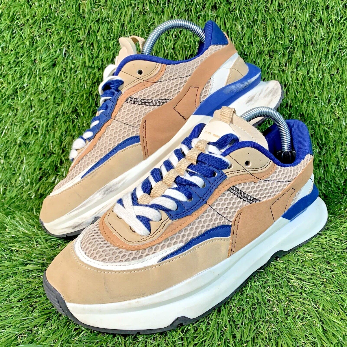 White and sales cream chunky trainers