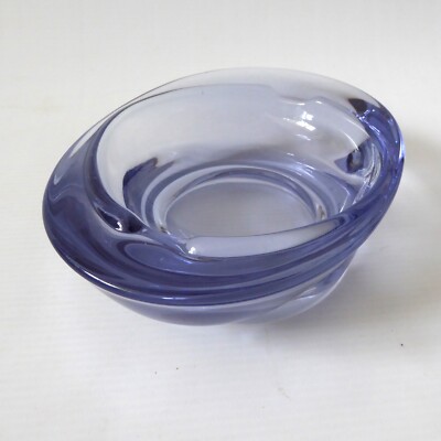 Mid Century Unidentified Czech Art Glas Lila Aschenbecher Schale, Jurnikl/Matura