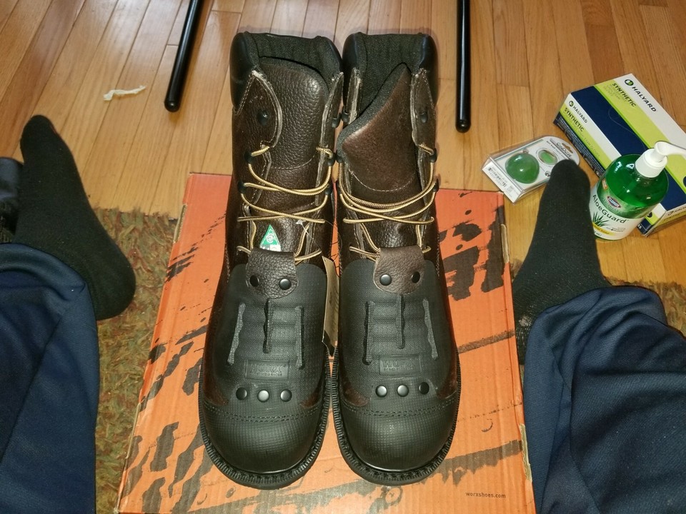 Worx steel toe boots eBay