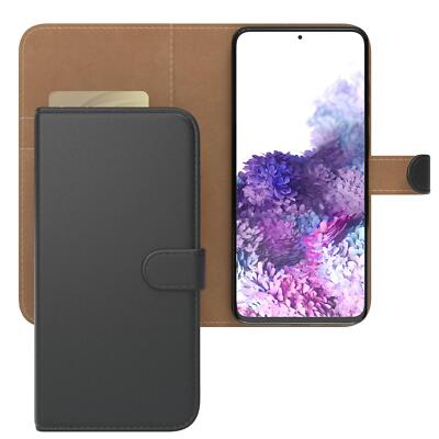 Für Samsung Galaxy S20 Plus / 5G Klapp Hülle Kunstleder Tasche Schutz Schwarz