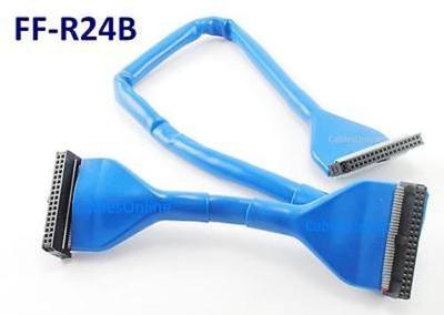 24 inch 34-Pin Round IDC Floppy 2-Drive/Device Blue Cable - CablesOnline FF-R24B