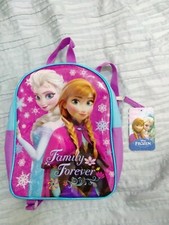 Disney Frozen Elsa Anna Family Forever 10" Mini Backpack Girl's Book Bag