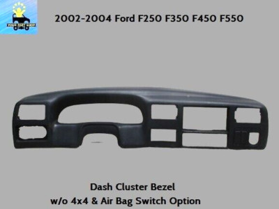 YC3Z25044D70 02 03 04 F250 F350 Dash Cluster Panel Trim Bezel w/o