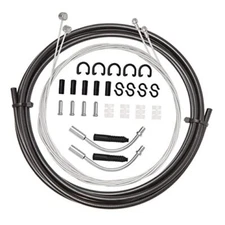 Universal Bike Brake Cable Housing Kit With 1 Set Bicycle Brake Line, 2 Pieces 