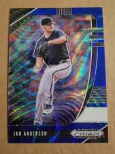 Ian Anderson 2020 Panini Prizm Draft Picks Blue Wave Rookie Baseball Card PDP139