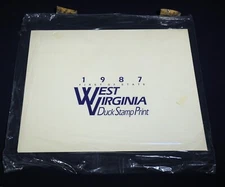 Vintage 1987 West Virginia Duck Stamp Print + Stamp by Daniel Smith - Excellent