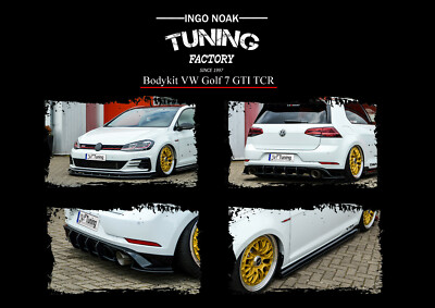 Bodykit mit Frontspoiler Heckdiffusor Schweller aus ABS für VW Golf 7 GTI TCR