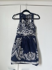 Farm Rio - Cute Blue and White Dress