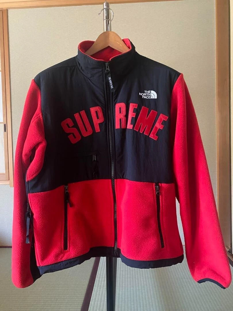 Supreme × The North Face Fleece Jacket Arc Logo Denali Fleece Jacket RED Size M