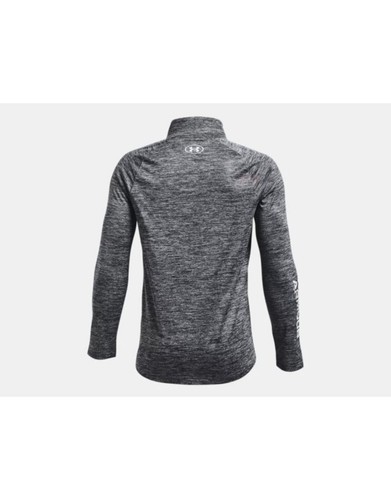 Under Armour Boys Tech Big Logo 1/2 Zip Size XL Grey - Picture 2 of 3