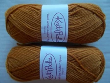 Knit Picks Wool of the Andes Sport 100%wool yarn, Pumpkin, lot of 2 (137 yds ea)