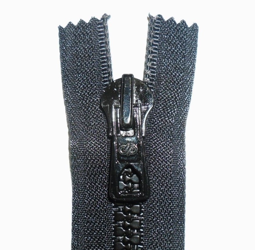 Opti Zip, Nero, 17 "/ 43CM, Grosso Plastica Denti, Aperto End, Intorpidire 5 - Foto 3