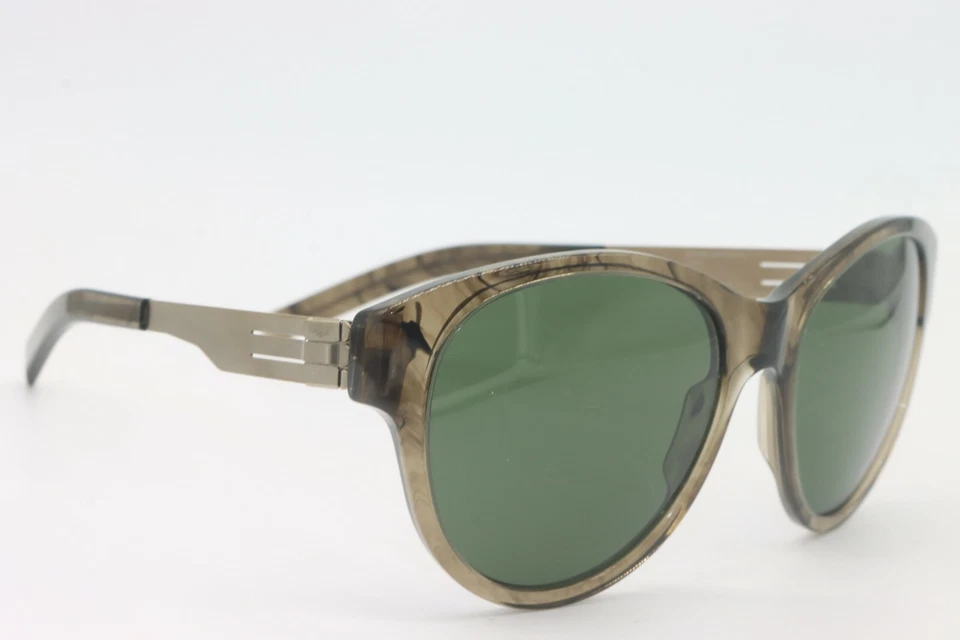 NUEVO IC! GAFAS DE SOL BERLIN MODELO STEFANIE S. CUERNO MARRÓN VERDE AUTÉNTICAS 53-19 Foto 2 de 4