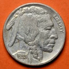 1935 Indian Head Buffalo Nickel ~ F FINE ~ 5c US Coin