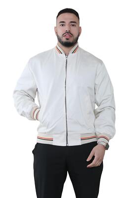 Herren Affe Bomberjacke Sommer Klassisch Polycotton Langarm Reißverschlusstaschen