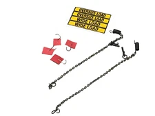 1/64 DCP HEAVY HAUL LOWBOY ACCESSORIES SET  CHAIN, FLAGS & OVERSIZED LOAD DECAL
