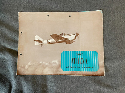 Athena Advanced Trainer Color Brochure Pamphlet Airplane Aircraft Vintage 1960's