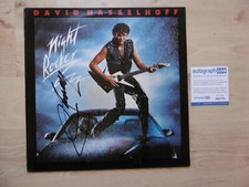 David Hasselhoff autograph signed LP cover "Night Rocker" vinyl ACOA