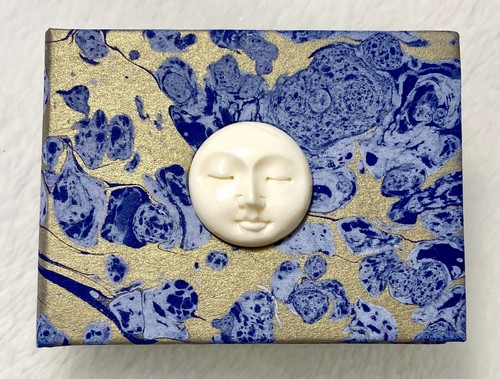 MOON TRICK Miniature Book, Carl Sandburg Poem, Rebecca Press 2020, Ltd Ed. of 18 - Picture 2 of 8