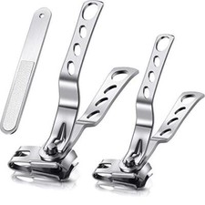 3 In 1 Best Nail Clippers File Set With 360 Degree Rotating Head For Men Women