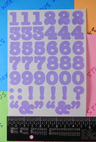 Creative Memories Light Purple Numbers Stickers Page - Picture 3 of 4