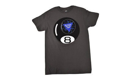 Mattel Mens Magic 8 Ball Better Not Tell You Now Charcoal Tee