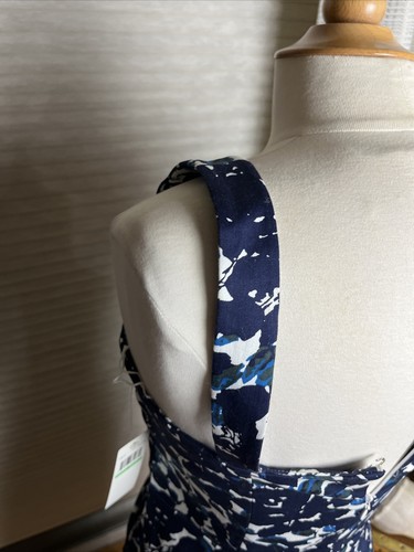 Maggy London Dress Women's Size 8 Blue White Sleeveless - Picture 9 of 18