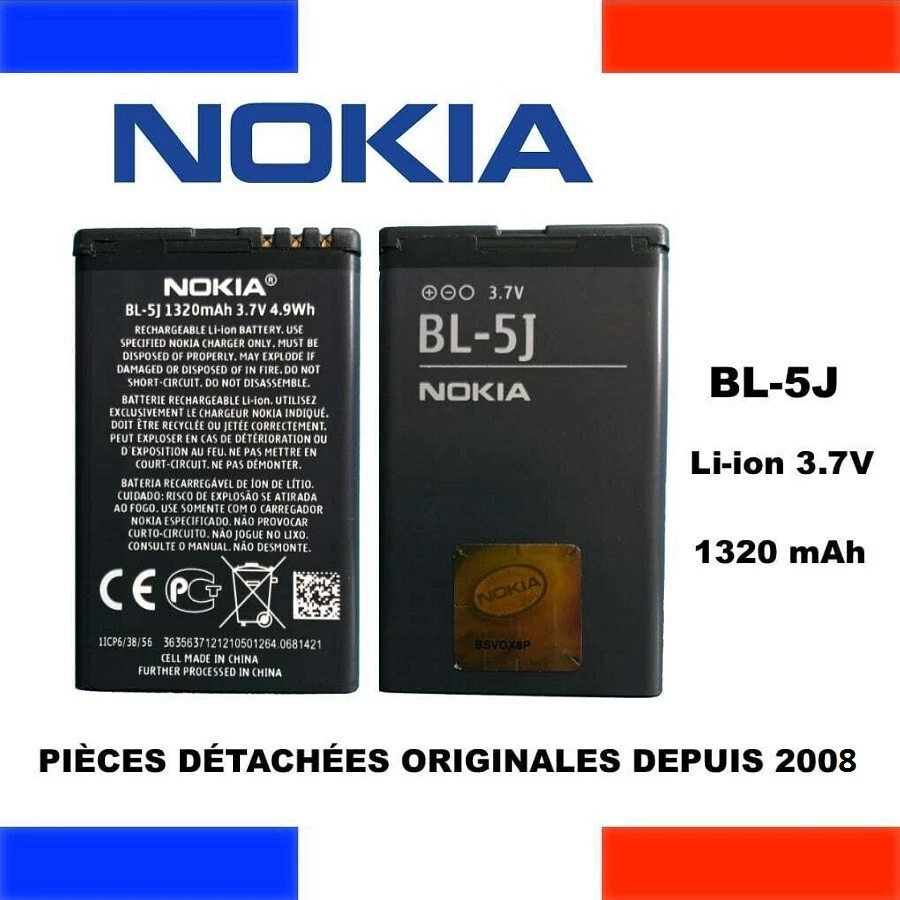 BATTERIE ACCU PILE INTERNE original NOKIA BL-5J 1320mAh Pour LUMIA 520 525 530 - Photo 1/1