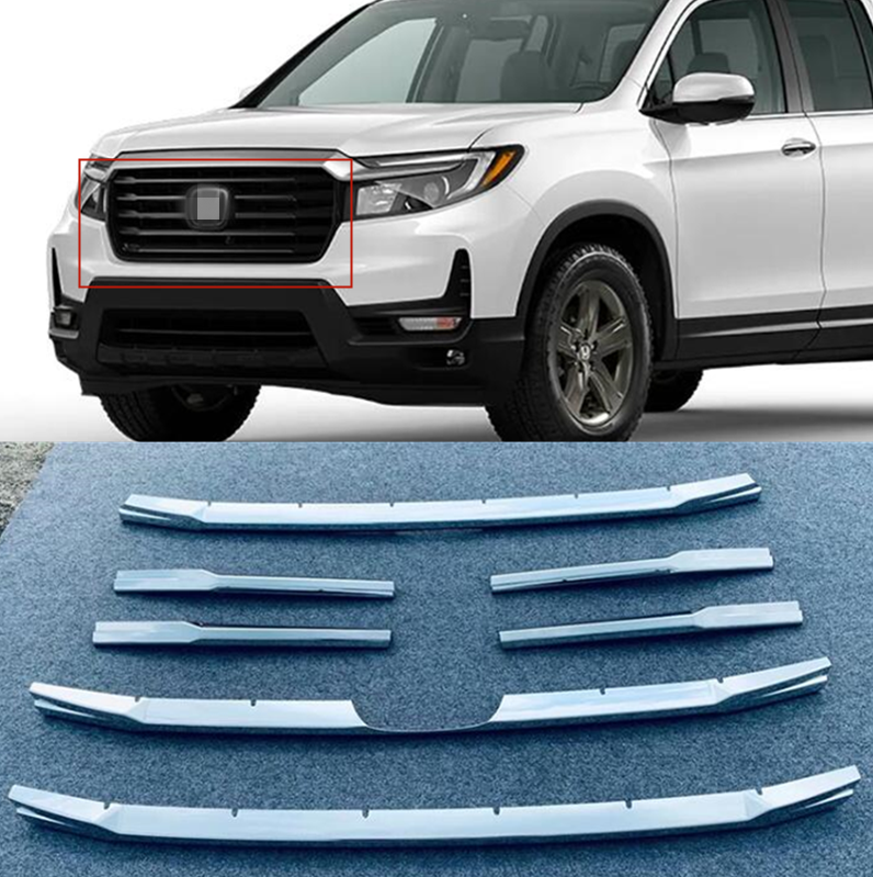 Chromed Style Front Grill Frame Cover Strip Trim For 2021