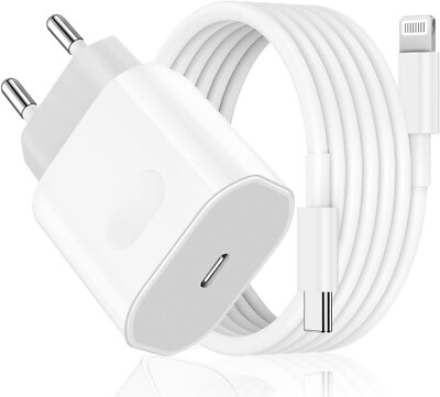 Caricabatteria iPhone, 20W Rapido Cavo+1 Mt Per iPhone 14