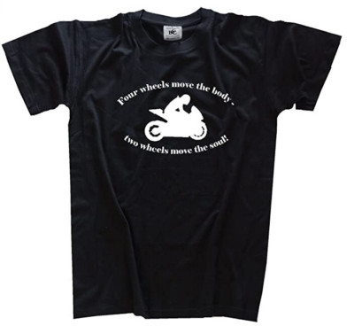 Two wheels move the soul - Motorrad I Biker Rennmotorad Helm T-Shirt