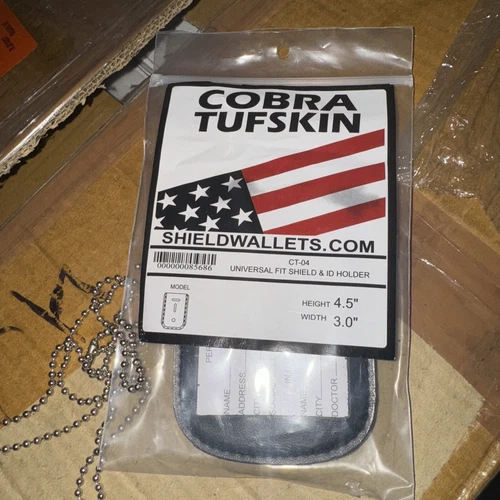 COBRA TUFSKIN DOUBLE ID HOLDER W/ NECK CHAIN - $11.50 & Free Shipping!!!!