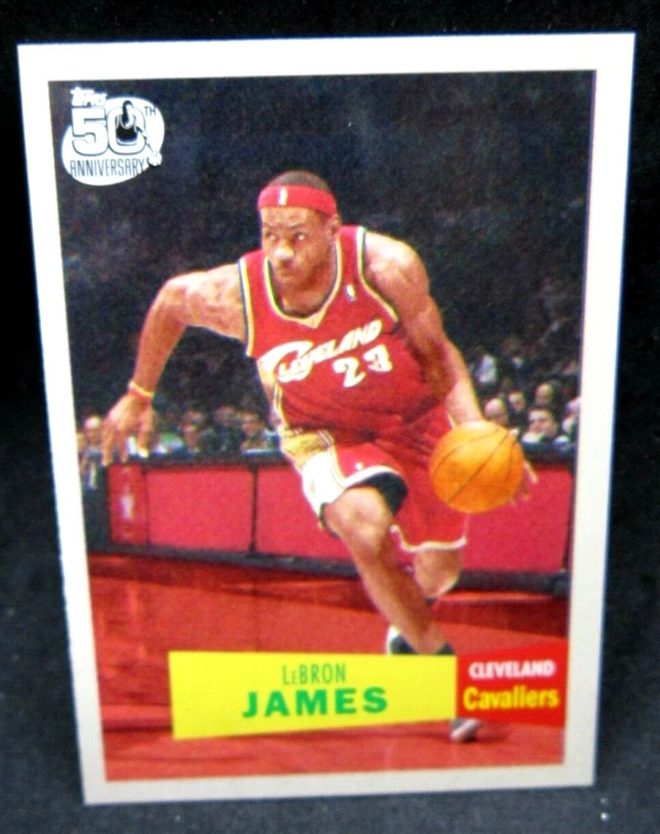 2007-08 Topps LeBron James Cleveland Cavaliers 50th Anniversary Card #23